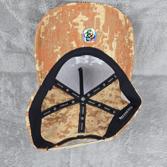 Reference Brand Luxe Hat Snapback Baseball Cap Camo Orange OSFM - Picture 7 of 7